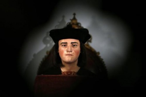  A facial reconstruction of King Richard III is displayed at a news conference in central London February 5, 2013.