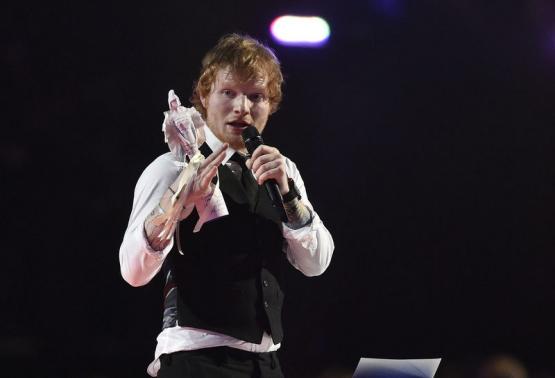 Ed Sheeran wins best British record at top UK music awards