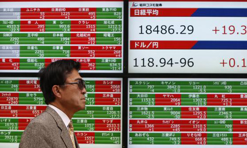 Asian shares rise after Yellen stresses policy flexibility