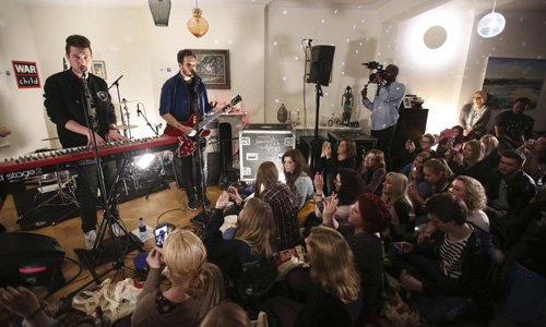 Bastille play intimate London gig for war charity