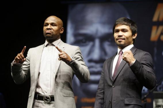 Mayweather-Pacquiao come face-to-face to hype megafight