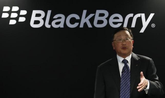 BlackBerry posts fourth-quarter profit; seeks to end revenue slide