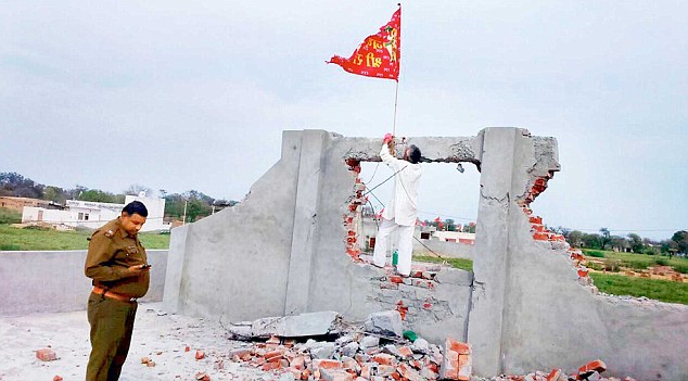 Extremist Hindus attack, raze church in India; replace cross with idol