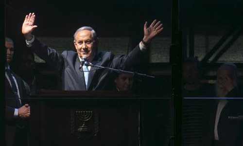 Prevent 'left-wing' government, Netanyahu tells campaign rally