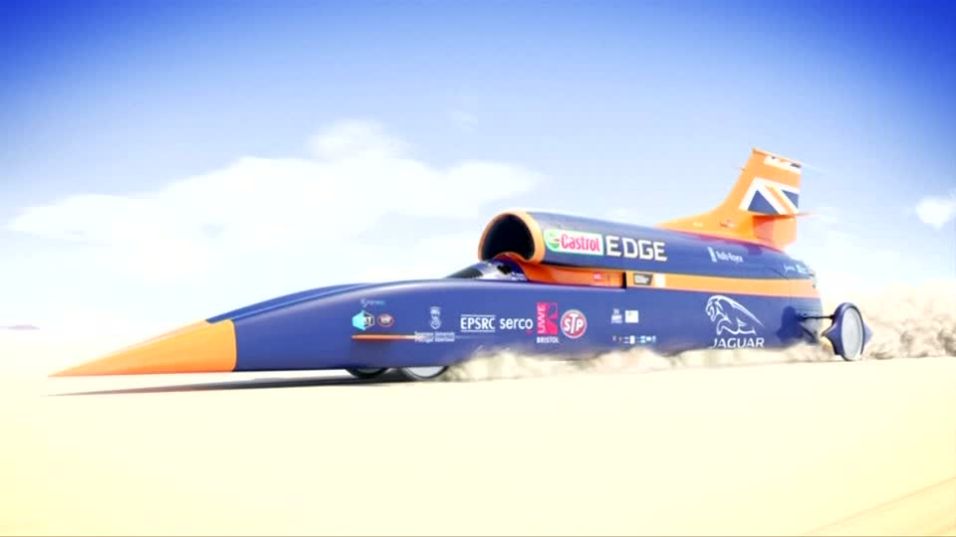 Bullet-proof Bloodhound car aims for 1,000mph record