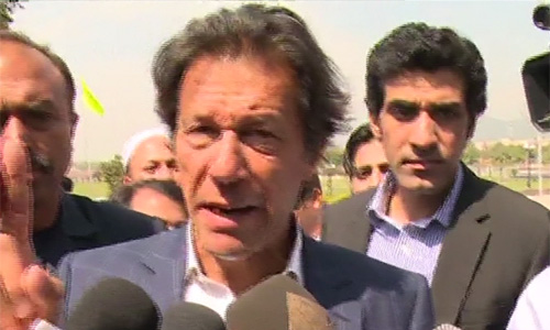 PTI chairman Imran Khan reaches parliament to attend joint session