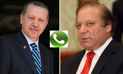 Turkish president phones Nawaz Sharif; both agree to resolve Yemen issue peacefully