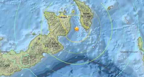 Strong earthquake hits near Papua New Guinea, no reports of damage