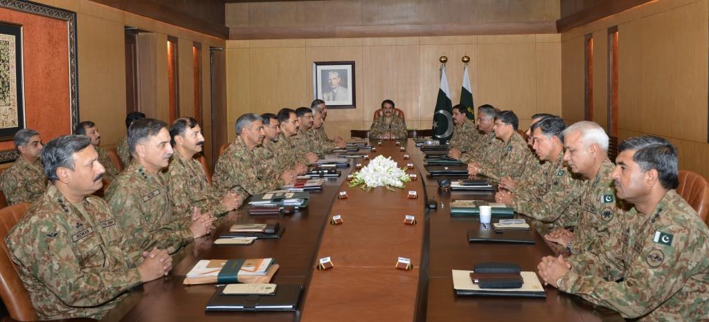 Corps commanders take notice of RAW's involvement in whipping up terrorism in Pakistan