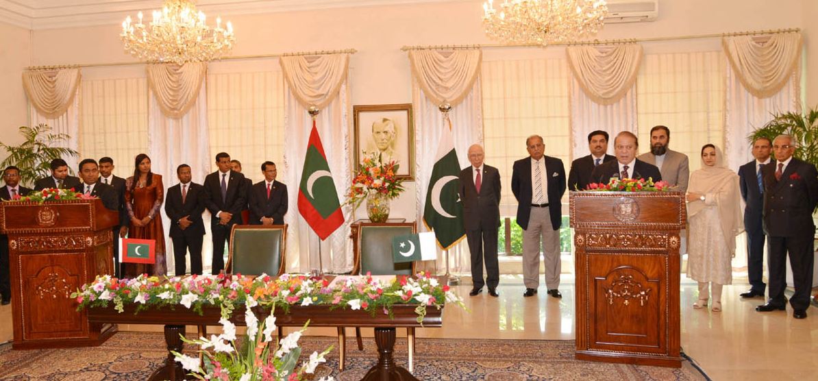 Maldivian president says Pakistan has always proved a reliable friend; signs four MoUs