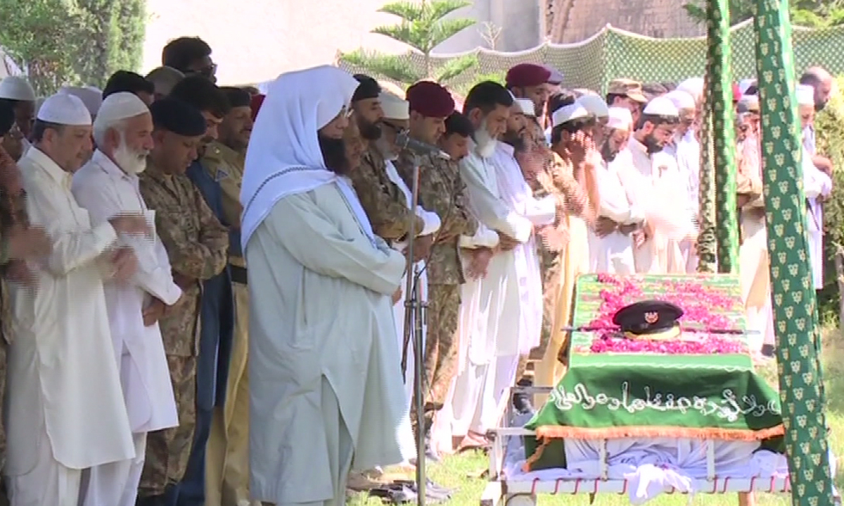 Major Altmash laid to rest with full military honours in Kohat