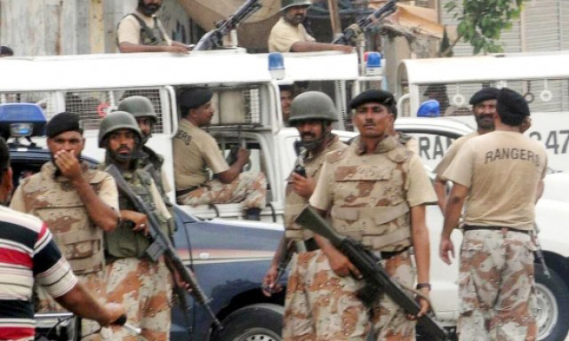 Sindh Rangers detains eight for snatching hides in Karachi