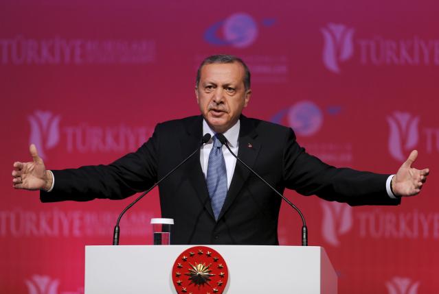 Striking conciliatory note, Turkey's Erdogan urges new government quickly