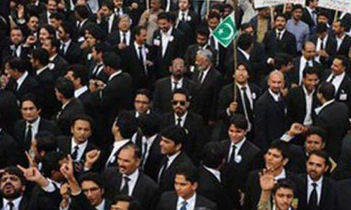 Lawyers observe black day against murder of two colleagues in Daska