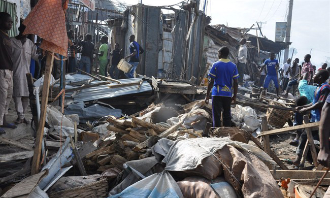 50 killed as bomb blast hits market in Nigeria's Maiduguri city