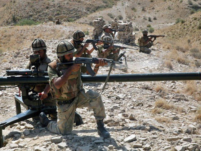 Four soldiers martyred, nine terrorists killed in Waziristan operation