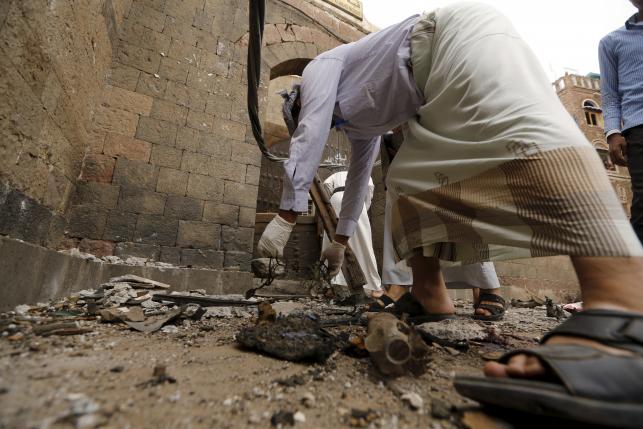 Car bomb explodes in Yemen capital near mosque used by Houthis, two dead