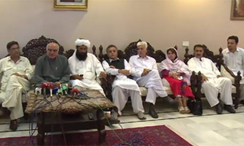 Three-party alliance rejects KP LB polls results; announces protest movement from June 10 