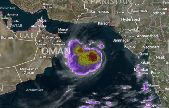 Cyclone Ashooba leaves Karachi alone, turns toward Oman