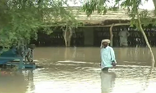 Hundreds of residential areas inundated in Muzaffargarh; flood warning issued in DG Khan