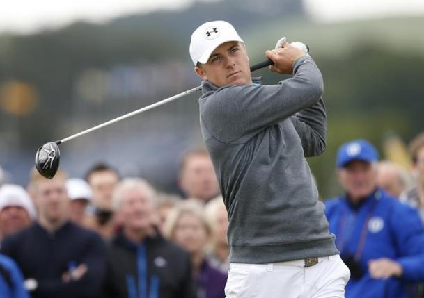 Spieth makes dynamic start as Woods slides to a 76 in British Open first round