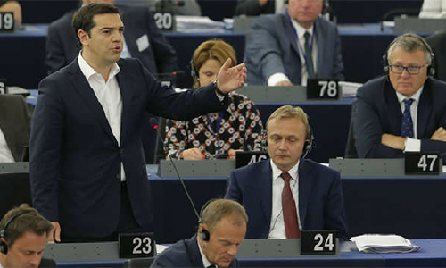Prime Minister Tsipras calls for fair deal for Greece in EU parliament