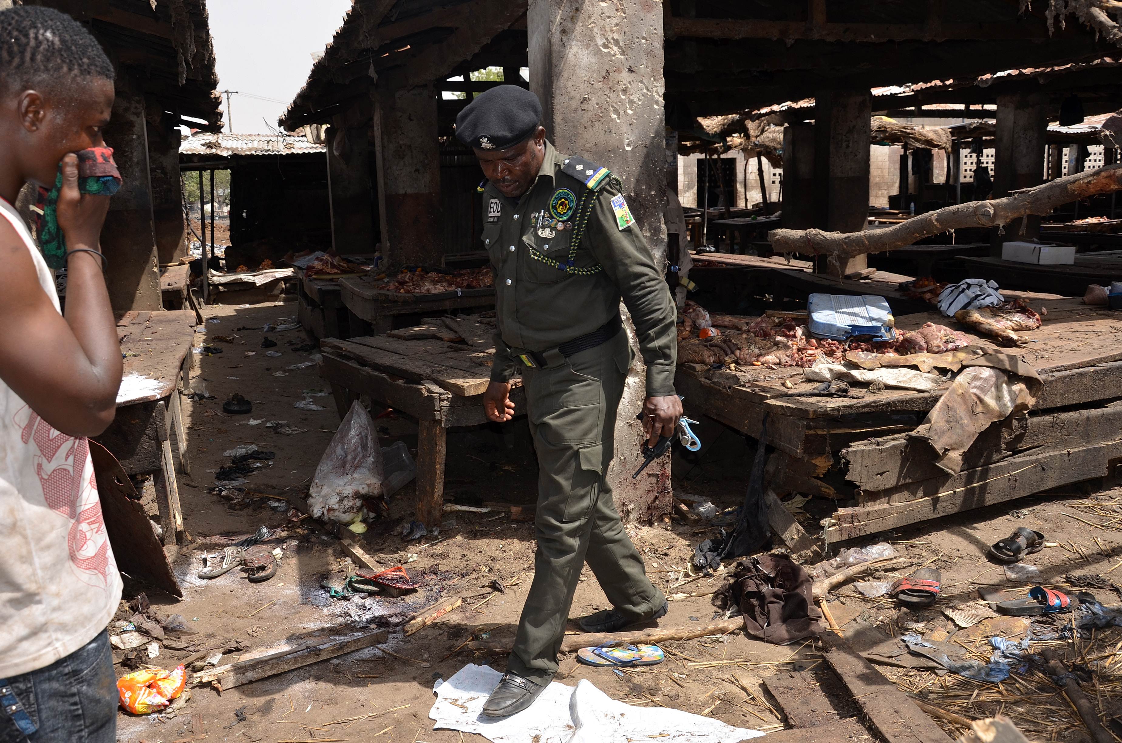 Bombs kill around 50 at market in northeast Nigeria: officials
