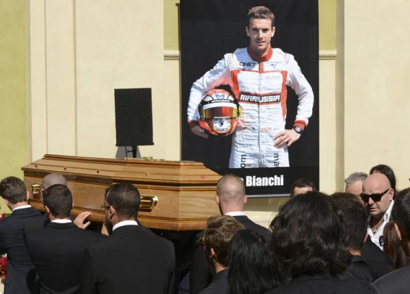 Formula One says farewell to Bianchi