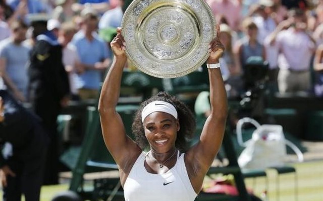 Serena holds off battling Muguruza to win Wimbledon