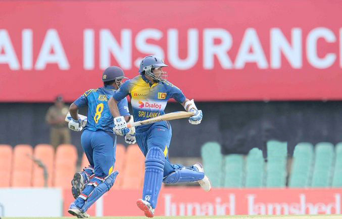 Hafeez stars as Sri Lanka amass 255-8 in first ODI at Dambulla