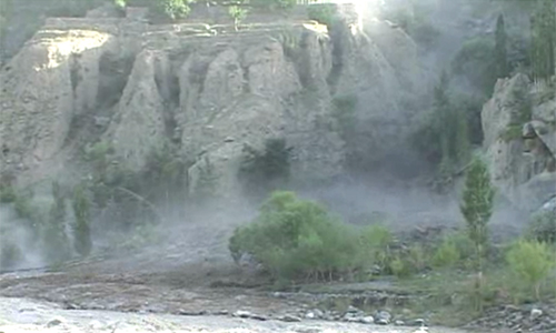 Dozen houses washed away by landslide in Gilgit-Baltistan’s Ghawari area