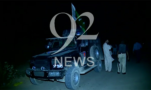 Two terrorists killed in attack on police armoured vehicle in Karachi