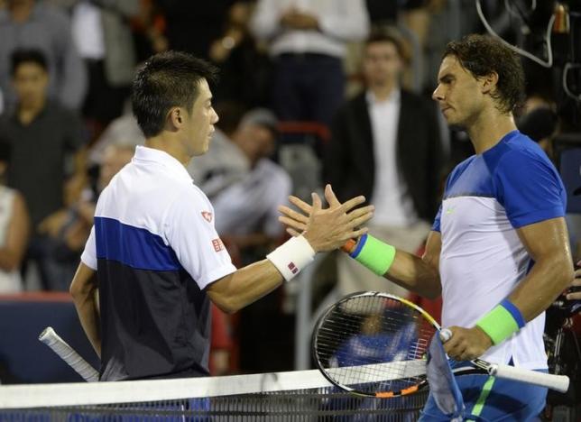 Nishikori downs Nadal in Montreal quarters