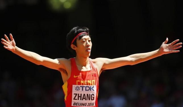 Zhang tops high jump, Eaton in charge of decathlon