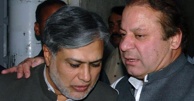 Ishaq Dar meets PM Nawaz Sharif, discusses MQM resignations issue