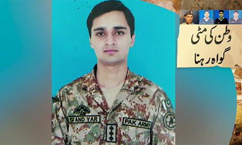 Martyred Captain Isfandyar Bokhari sets a new example of gallantry