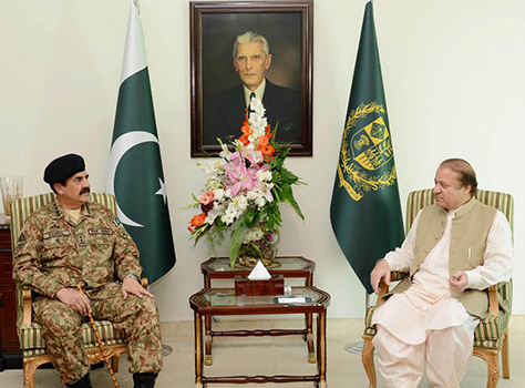 PM Nawaz Sharif, COAS Raheel Sharif agree to continue operation, ensure security for CPEC project
