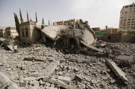 Saudi-led planes hit Houthi-controlled government buildings