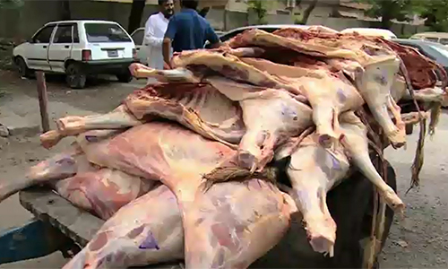110 maunds of unhygienic meat seized in Lahore, Rawalpindi