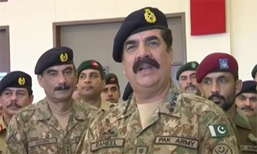 COAS General Raheel Sharif visits PMA Kakul