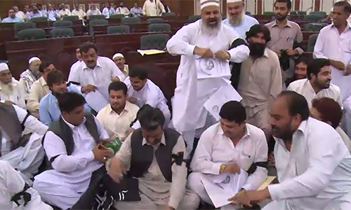 Peshawar District Council approves Rs 7.36b budget amid opposition protest