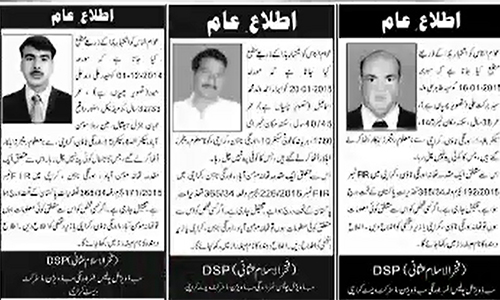 Advertisements for recovery of missing people a conspiracy against peace in Karachi: Sindh Rangers