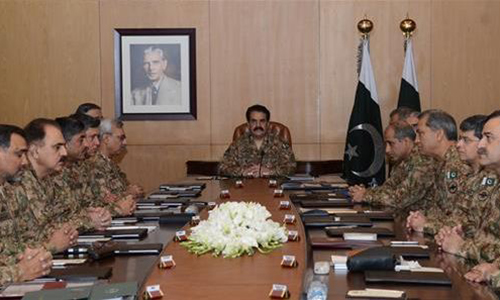 Corps Commanders Conference discusses external security situation