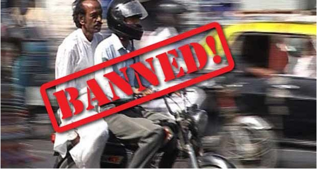 Pillion riding banned in Karachi over 12 Rabi-ul-Awal