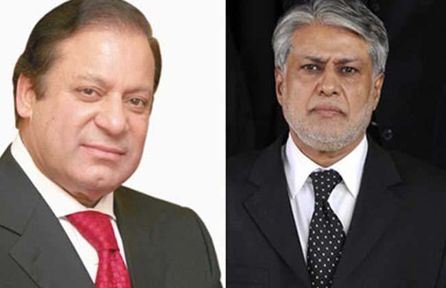 Ishaq Dar meets PM Nawaz Sharif, briefs him on foreign exchange reserves