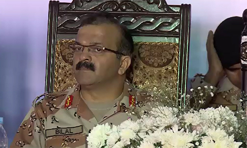 Operation will continue till elimination of target killing, extortion: DG Rangers Maj-Gen Bilal Akbar
