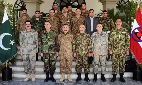 Afghan National Army delegation visits Peshawar Corps Headquarters