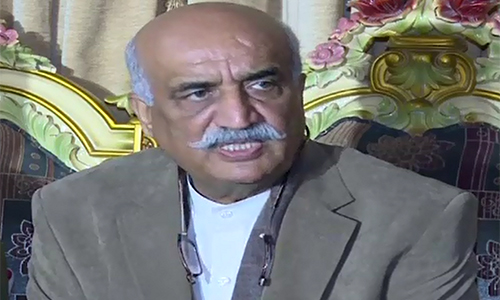 Govt must raise Indian interference at UN, says Khurshid Shah