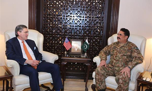 US special envoy Richard G Olson, COAS General Raheel Sharif discuss security