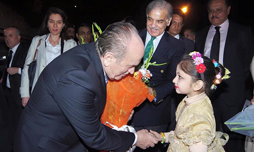 Istanbul Mayor Kadir Topbash reaches Lahore on two-day tour